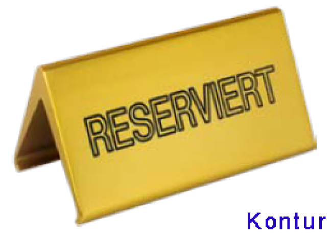 TISCHSCHILD 6837 - Maße: 100 * 50 mm
